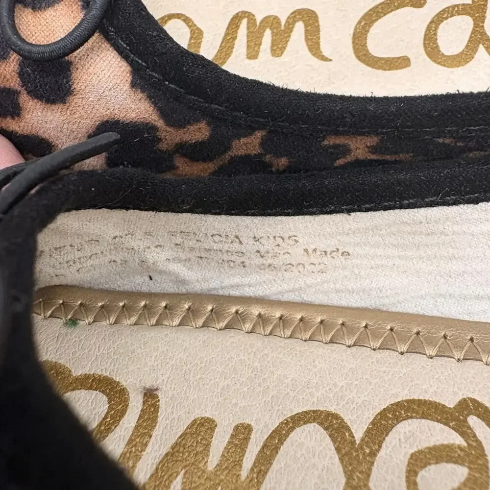 Sam Edelman Cheetah Ballet Flats Felicia Animal Print Ballet Shoe Girls Size 12